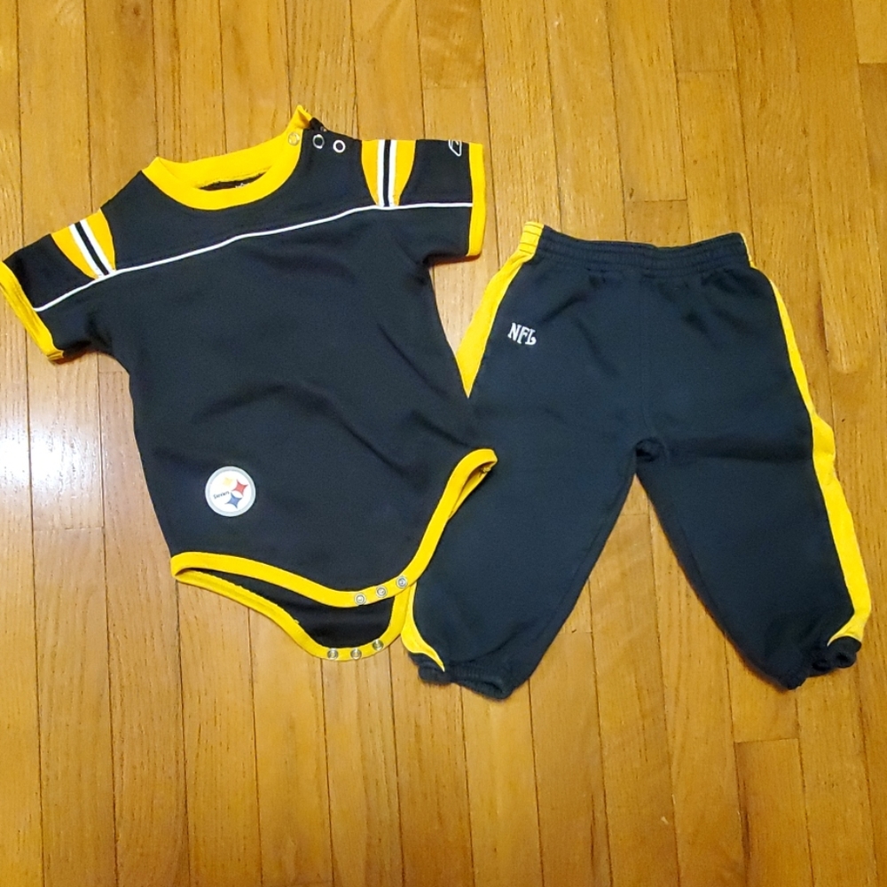 18 month steelers onesie with sweatpants